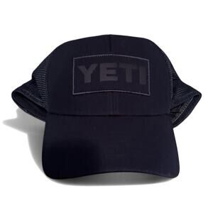 Yeti Men's Navy Blue Snapback Trucker Hat Cap Adjustable